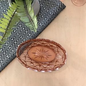 VINTAGE Pink Depression Glass Bowl